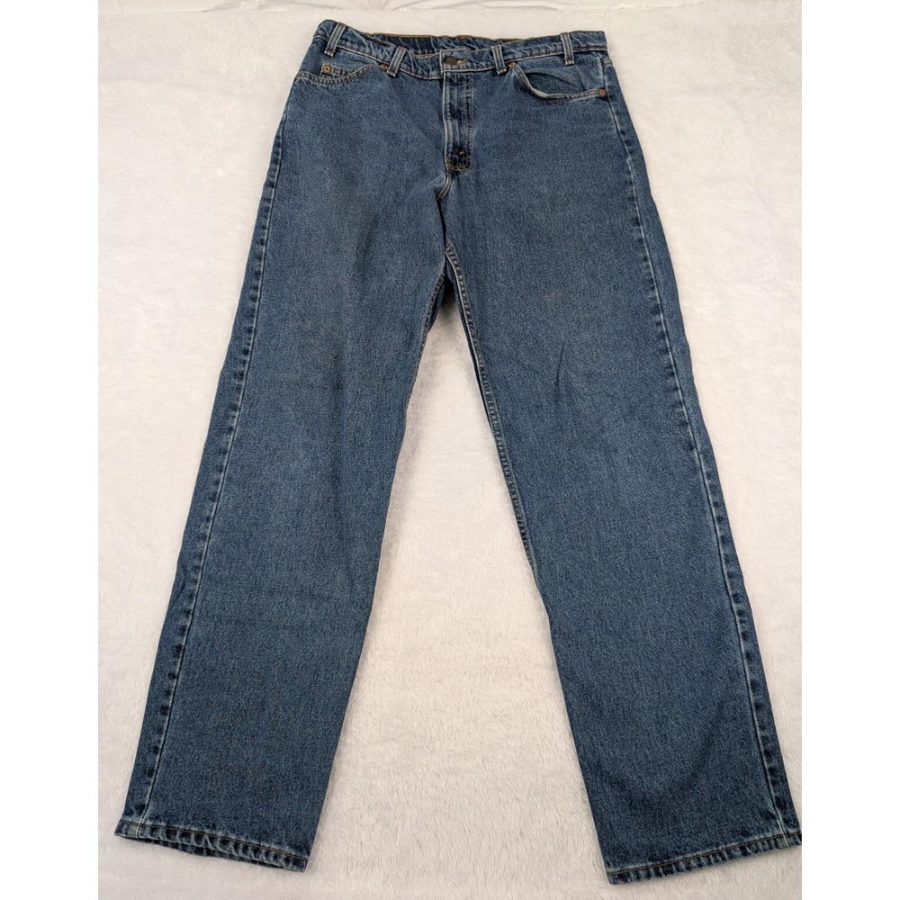Vintage Levi's 550 Jeans Men's 36(34)x34 Relaxed Fit Orange Tab 1997 Made in USA